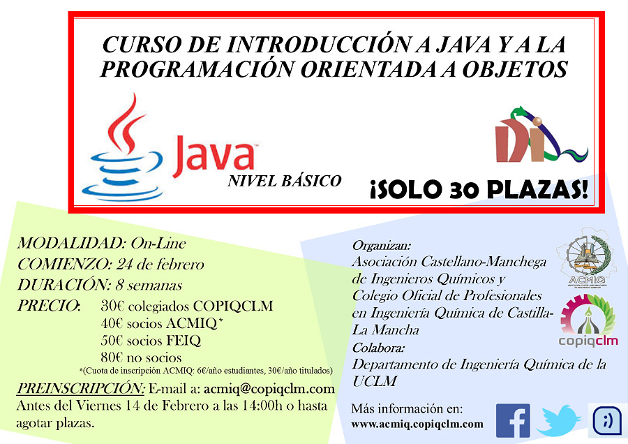 Curso de introducción a Java y a la programación orientada a objetos