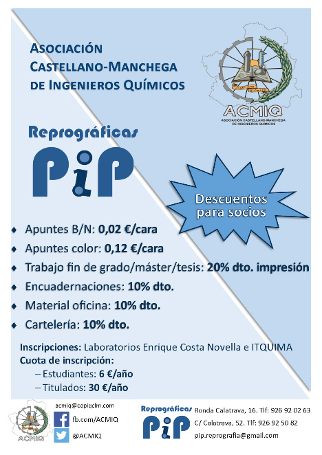 Convenio de colaboración ACMIQ – Grupo PIP