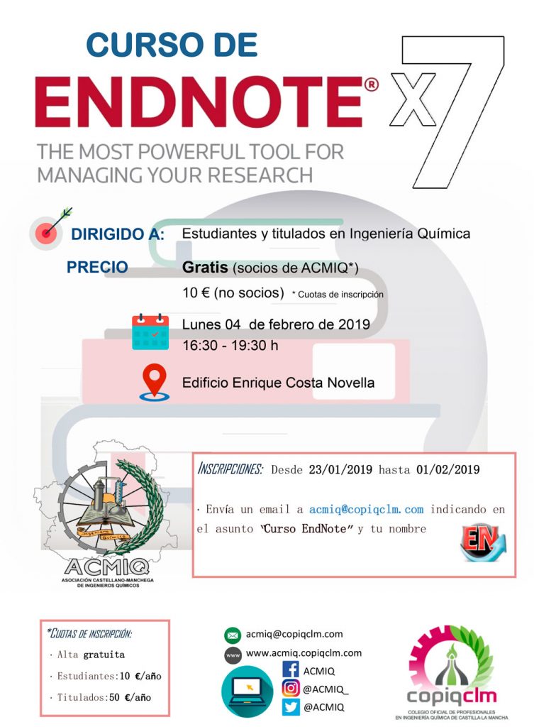 Curso de Iniciación a Endnote Curso de Iniciación a Endnote
