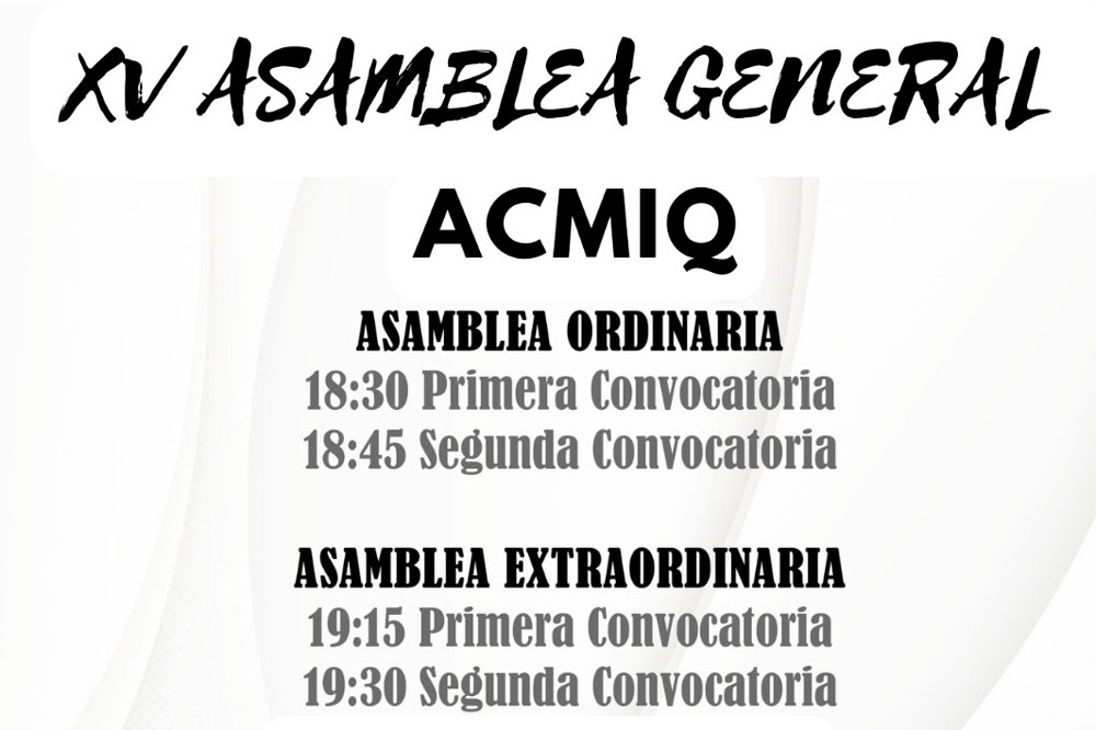 XV Asamblea General ACMIQ